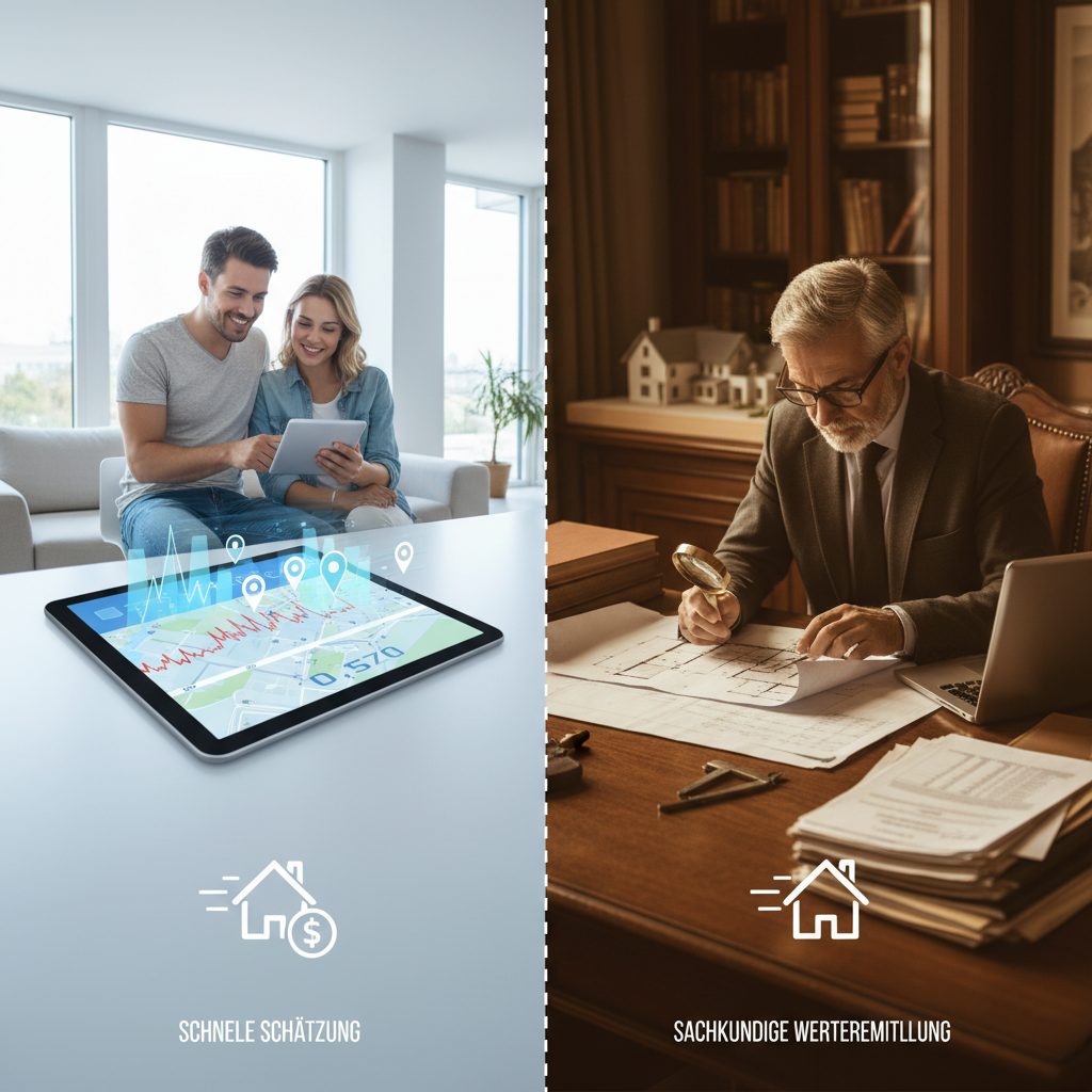 Automatisierte Immobilienbewertung und Gutachten im Vergleich