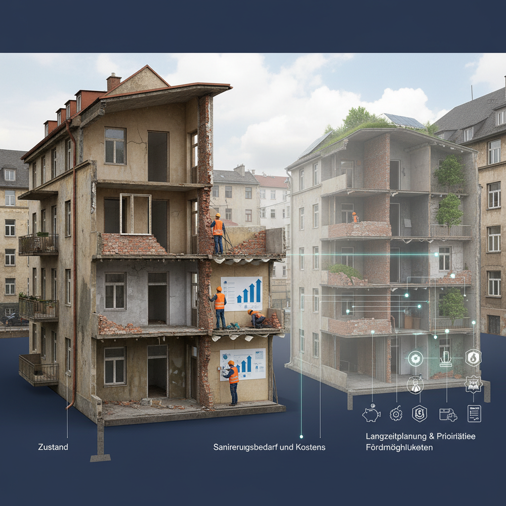 Zustand und Sanierungsbedarf von Immobilien richtig einschätzen und planen