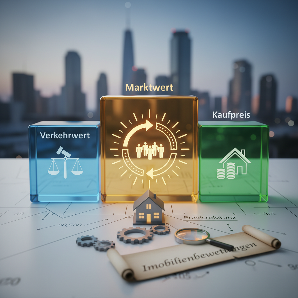 Verkehrswert, Marktwert und Kaufpreis im Vergleich